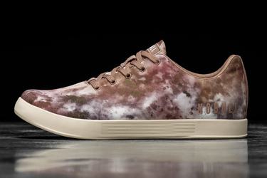 Nobull Tie-Dye Canvas Women's Trainers Brown Khaki | Australia (OB7691)